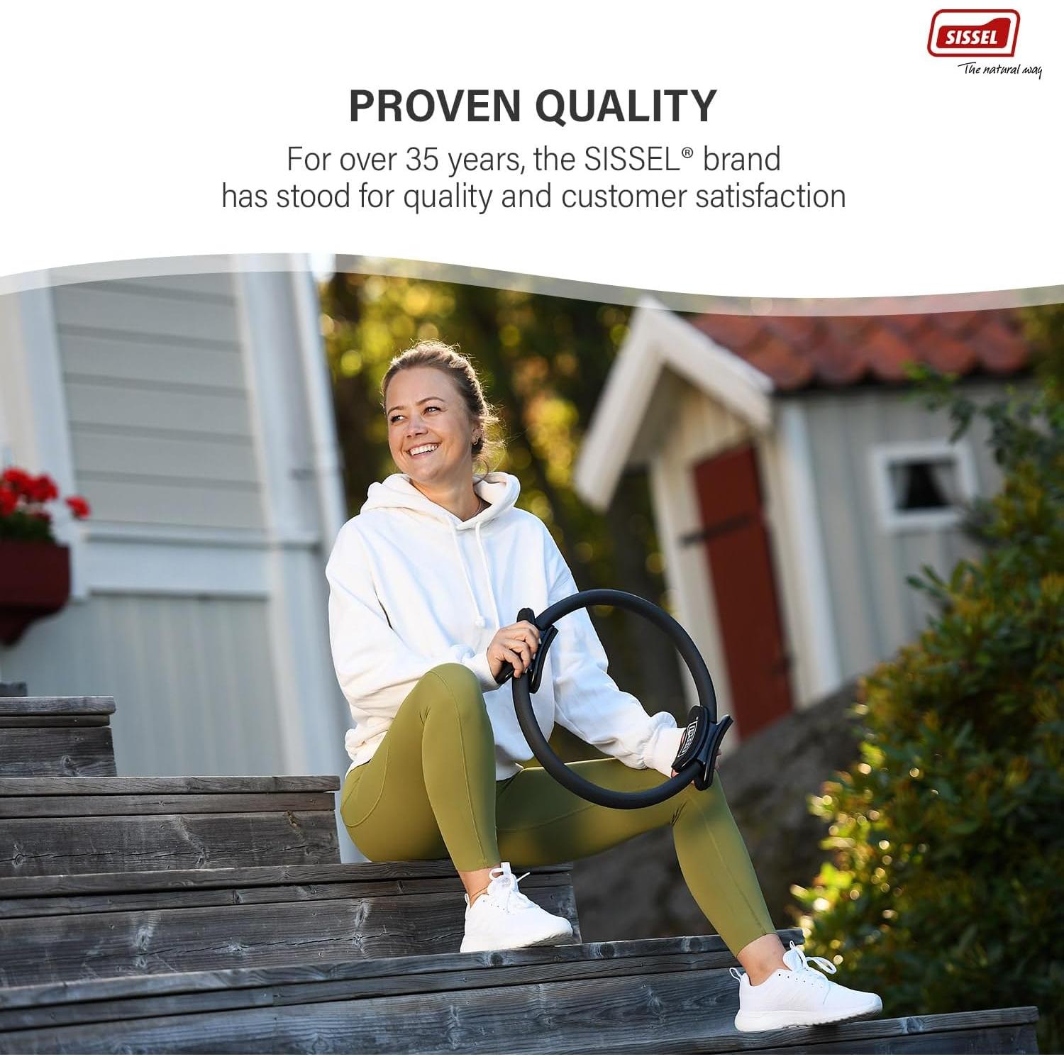 Círculo de Pilates Sissel 38cm con Póster de Ejercicio