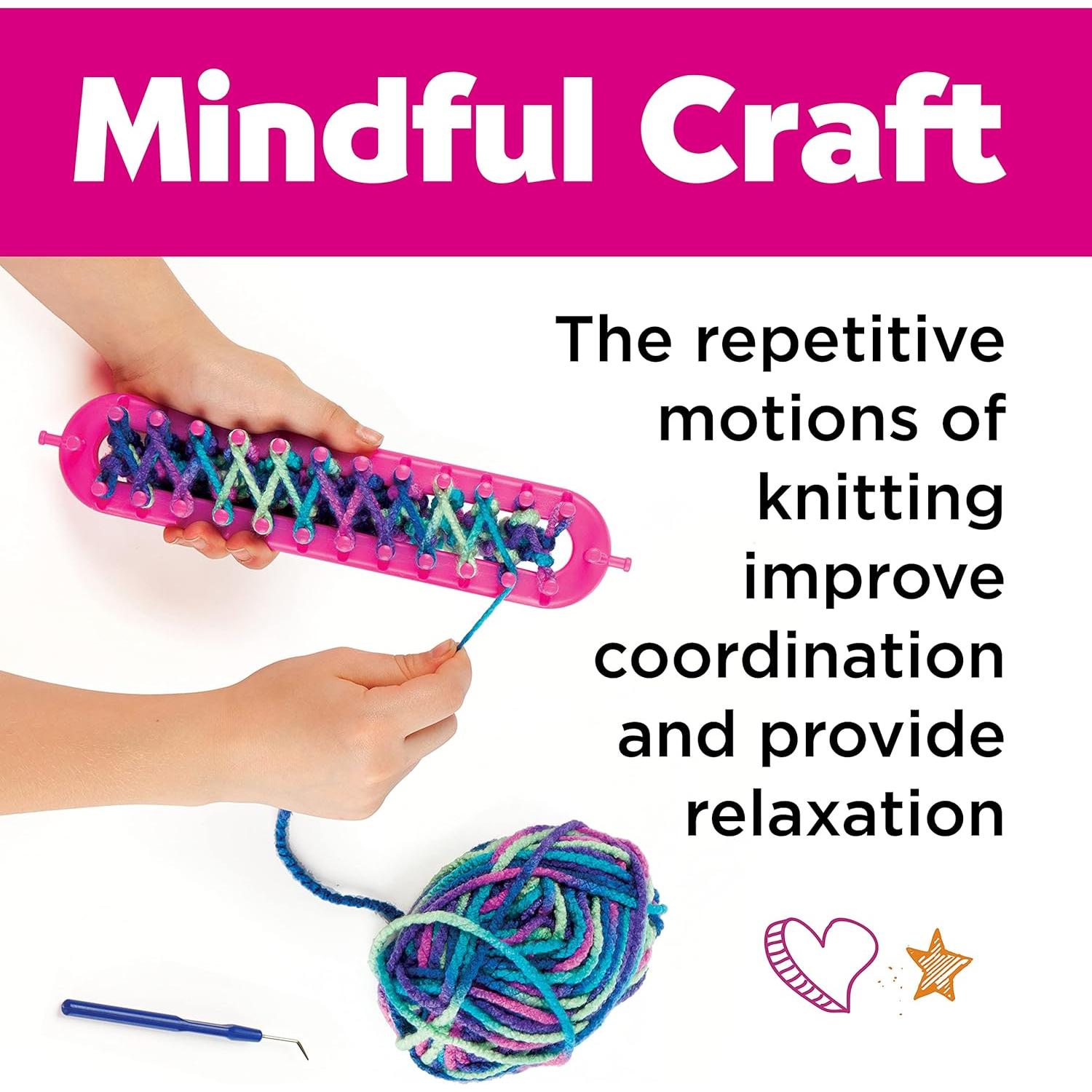 Kit de Tejido Creatividad para Niños - Bufanda de Botones 9+