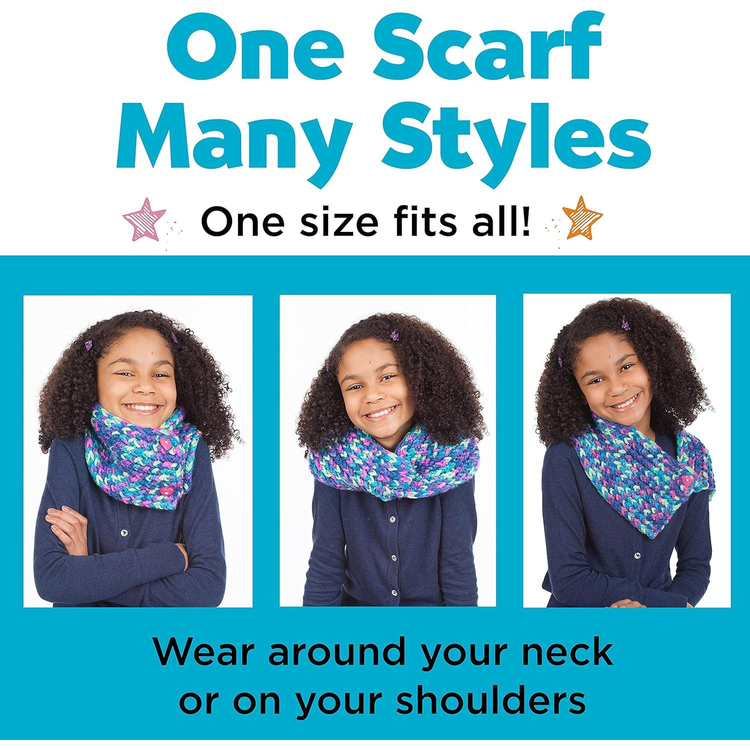 Kit de Tejido Creatividad para Niños - Bufanda de Botones 9+