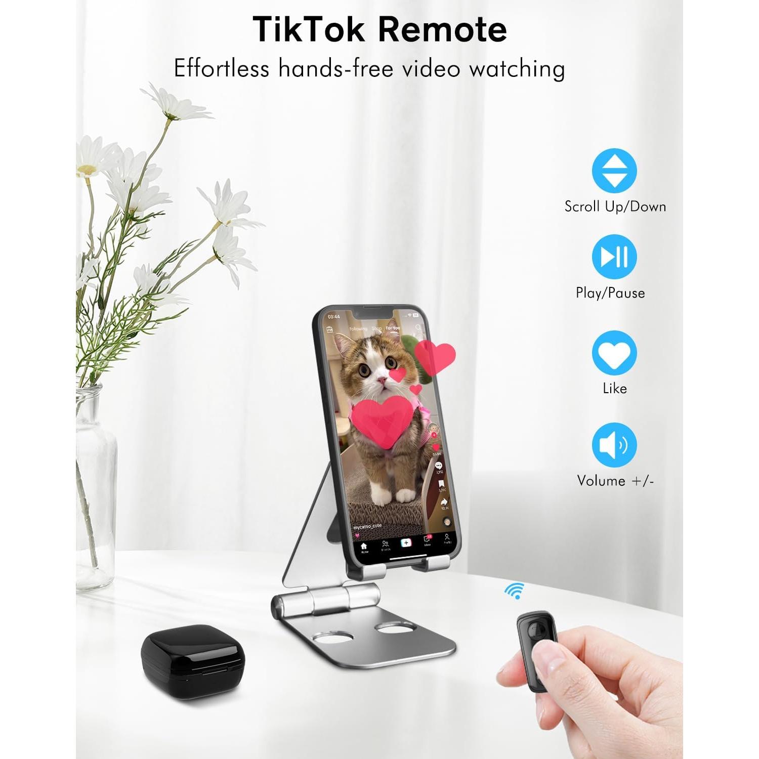 Control Remoto Bluetooth para TikTok y Kindle INNCNN D01 Pro - Negro