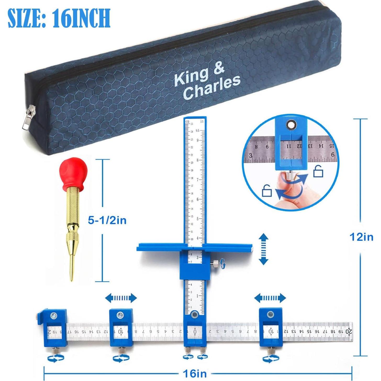 Plantilla de Hardware de Gabinete King&Charles con Punzón Automático