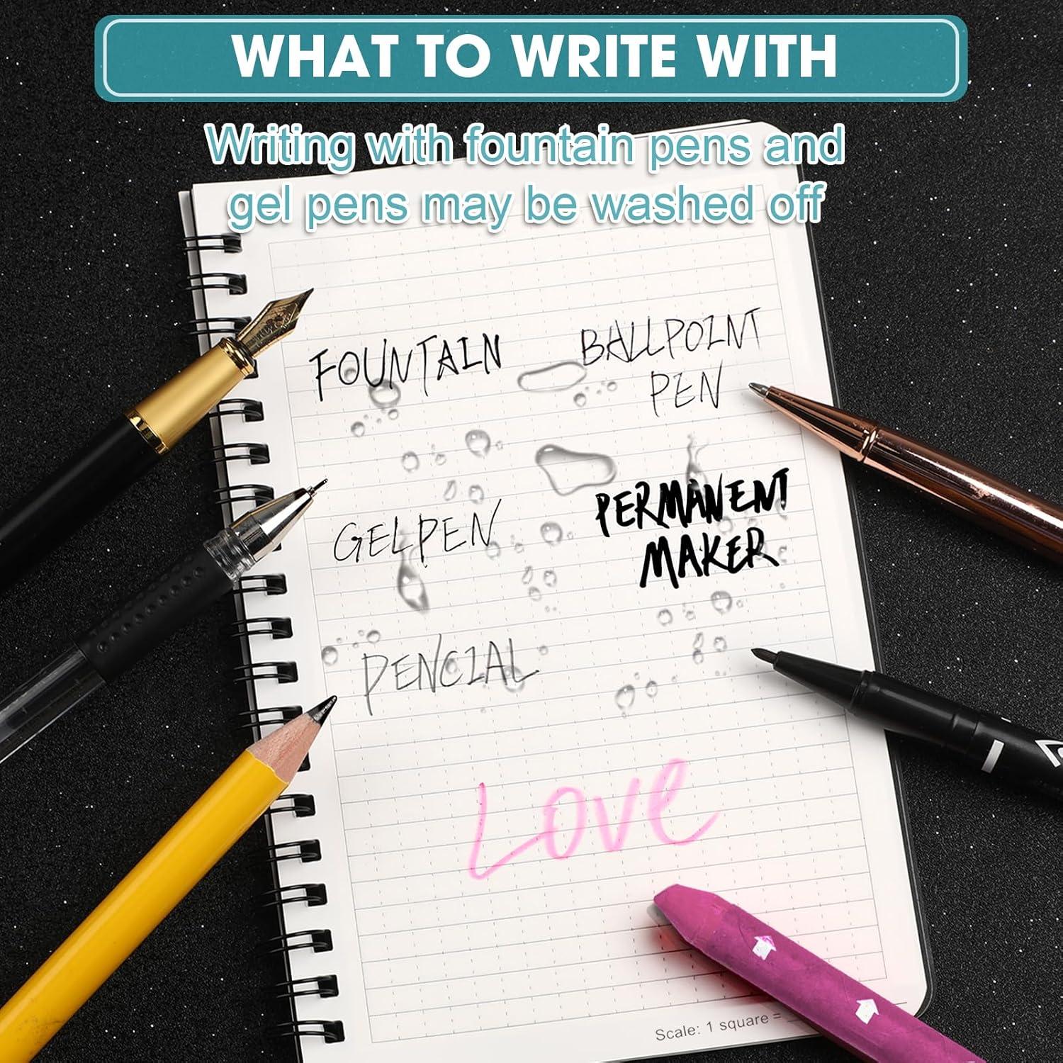 Cuadernos Impermeables Jetec 2 Pcs 11.7x17.7cm Cuadrícula