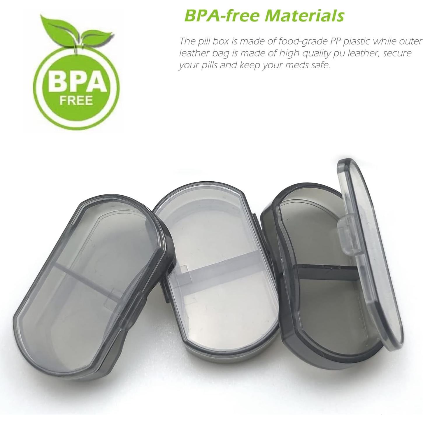 Organizador de Pastillas VOFOON Portátil 2 Veces al Día