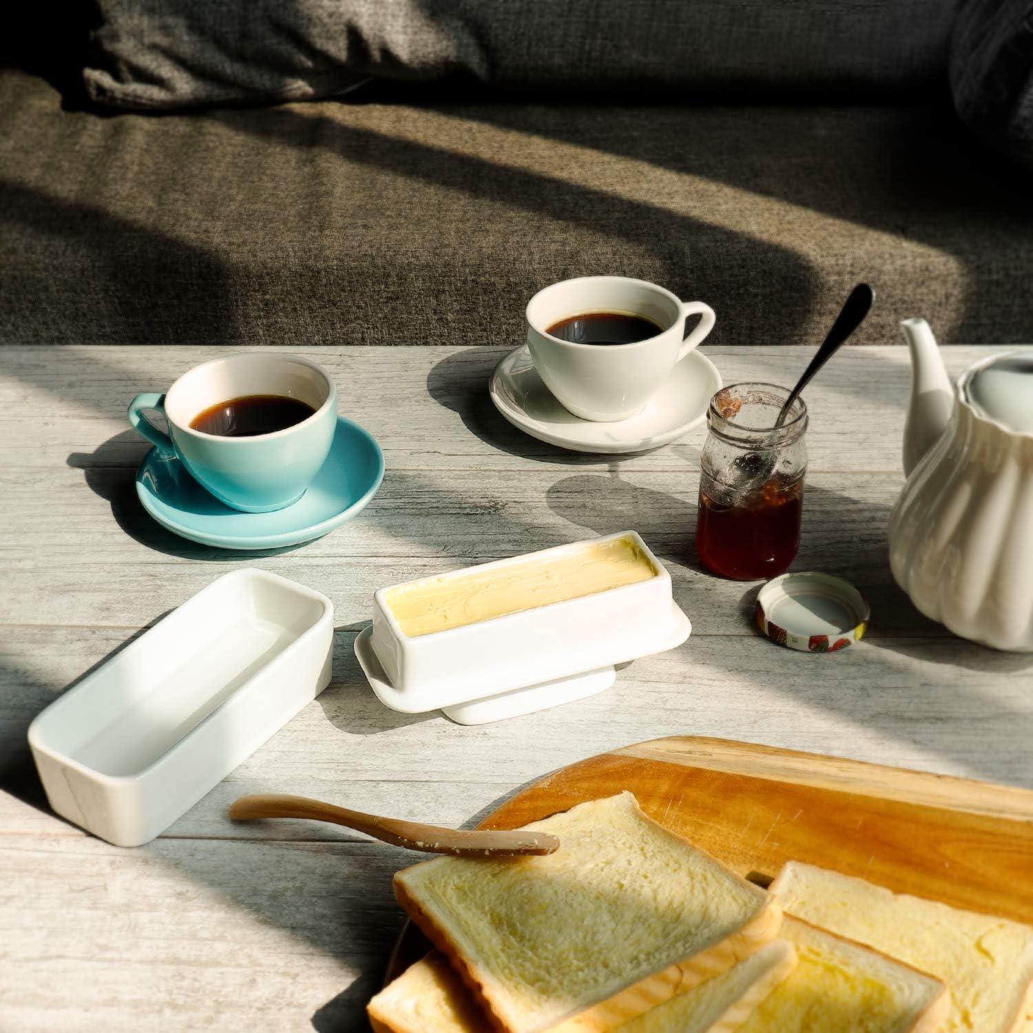 Plato de Mantequilla Sweese con Tapa - Porcelana 113g