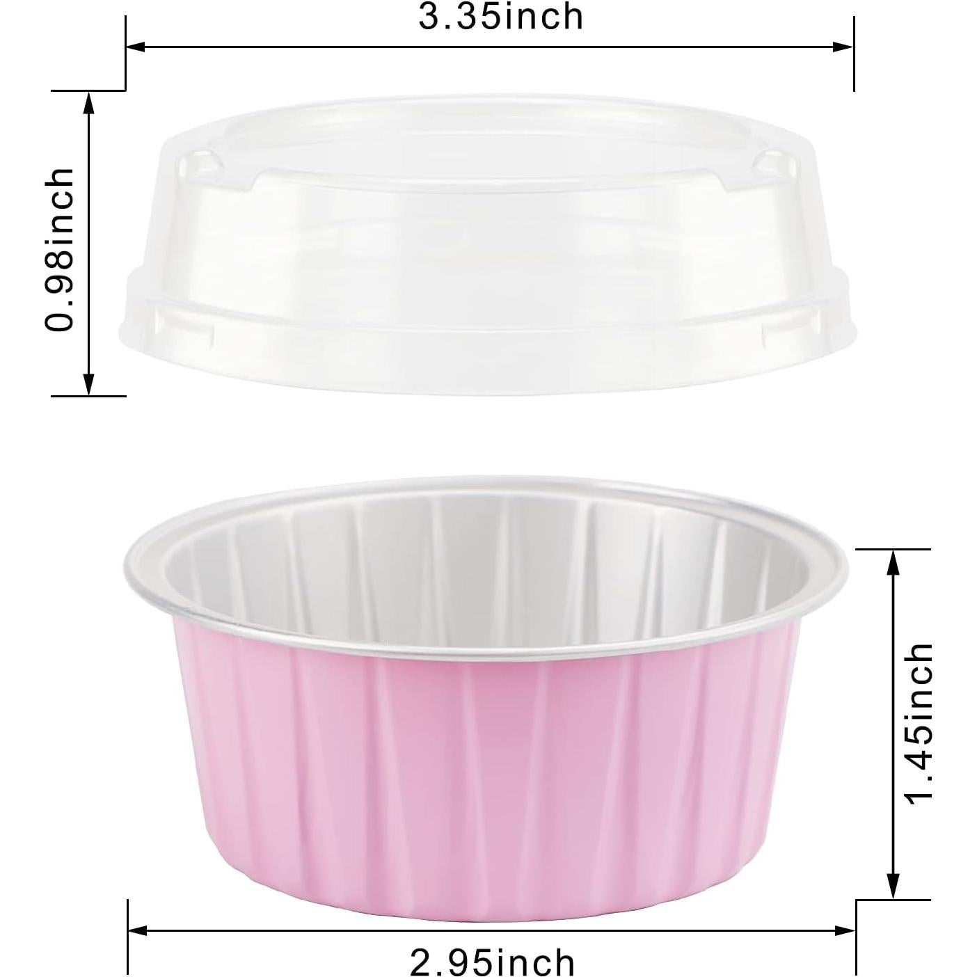 Forros para Cupcakes EUSOAR 50pcs Aluminio 141.75g 5 Colores