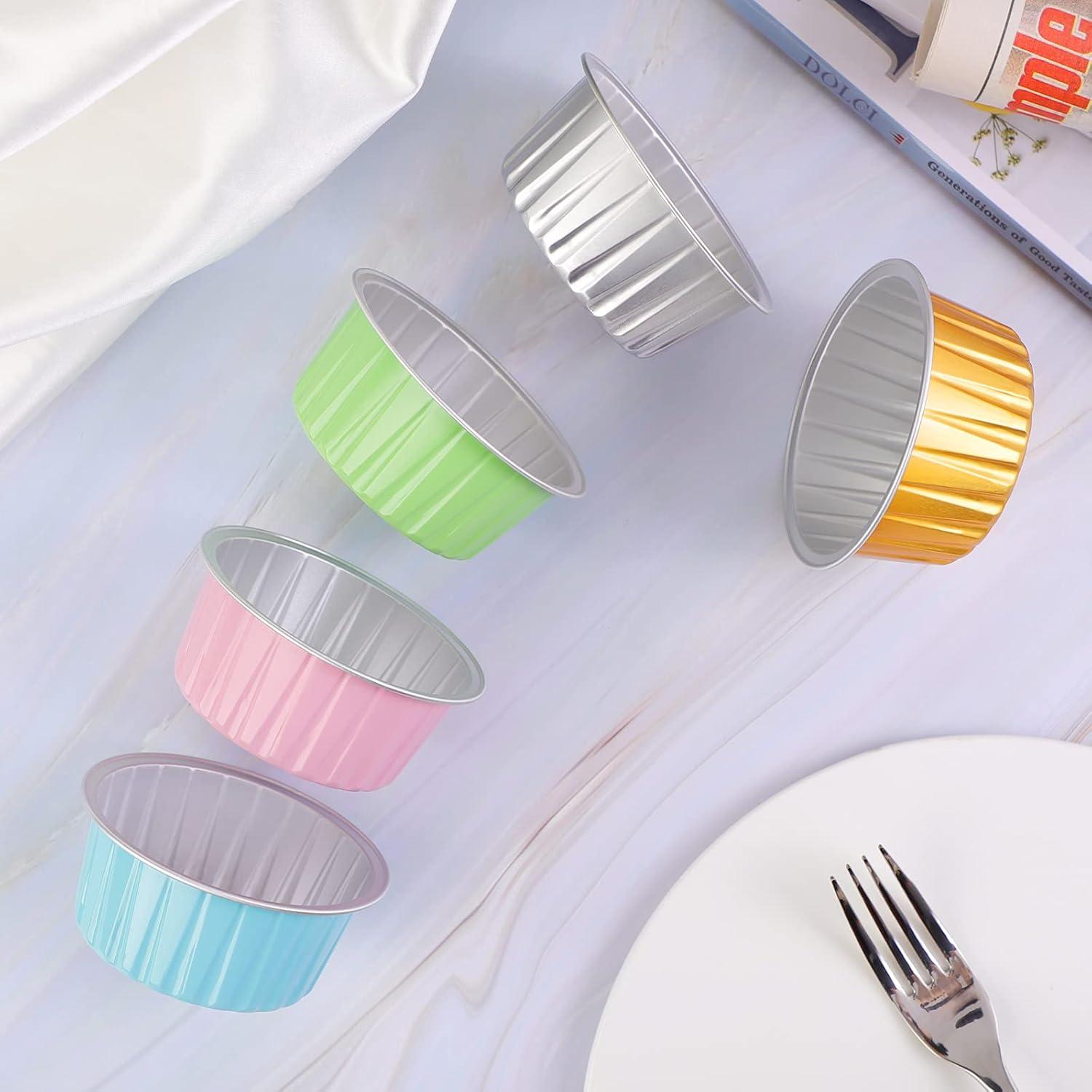 Forros para Cupcakes EUSOAR 50pcs Aluminio 141.75g 5 Colores