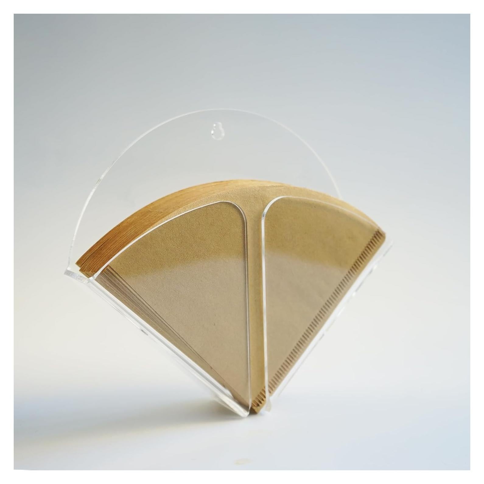 Soporte de Filtro de Café Acrílico Transparente Magnético 80 Filtros