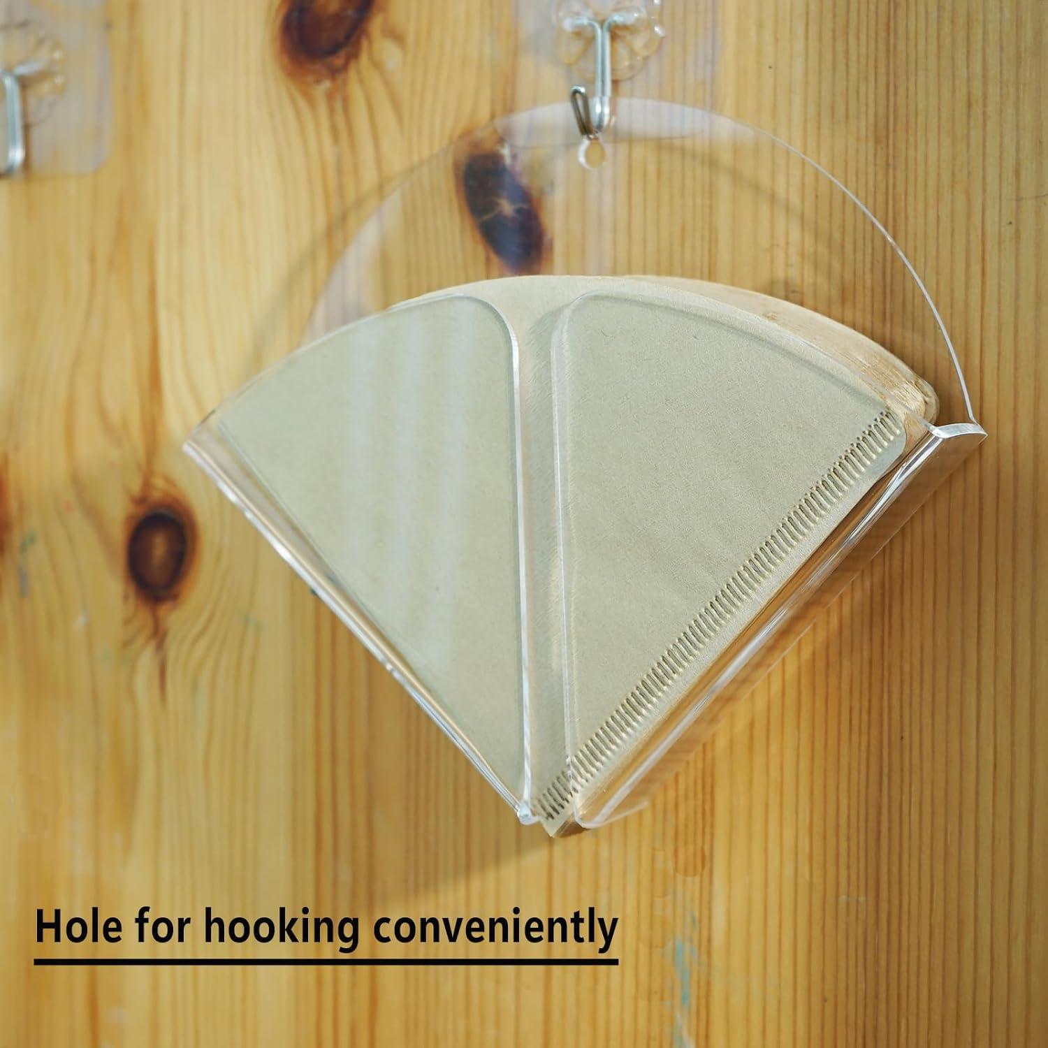 Soporte de Filtro de Café Acrílico Transparente Magnético 80 Filtros