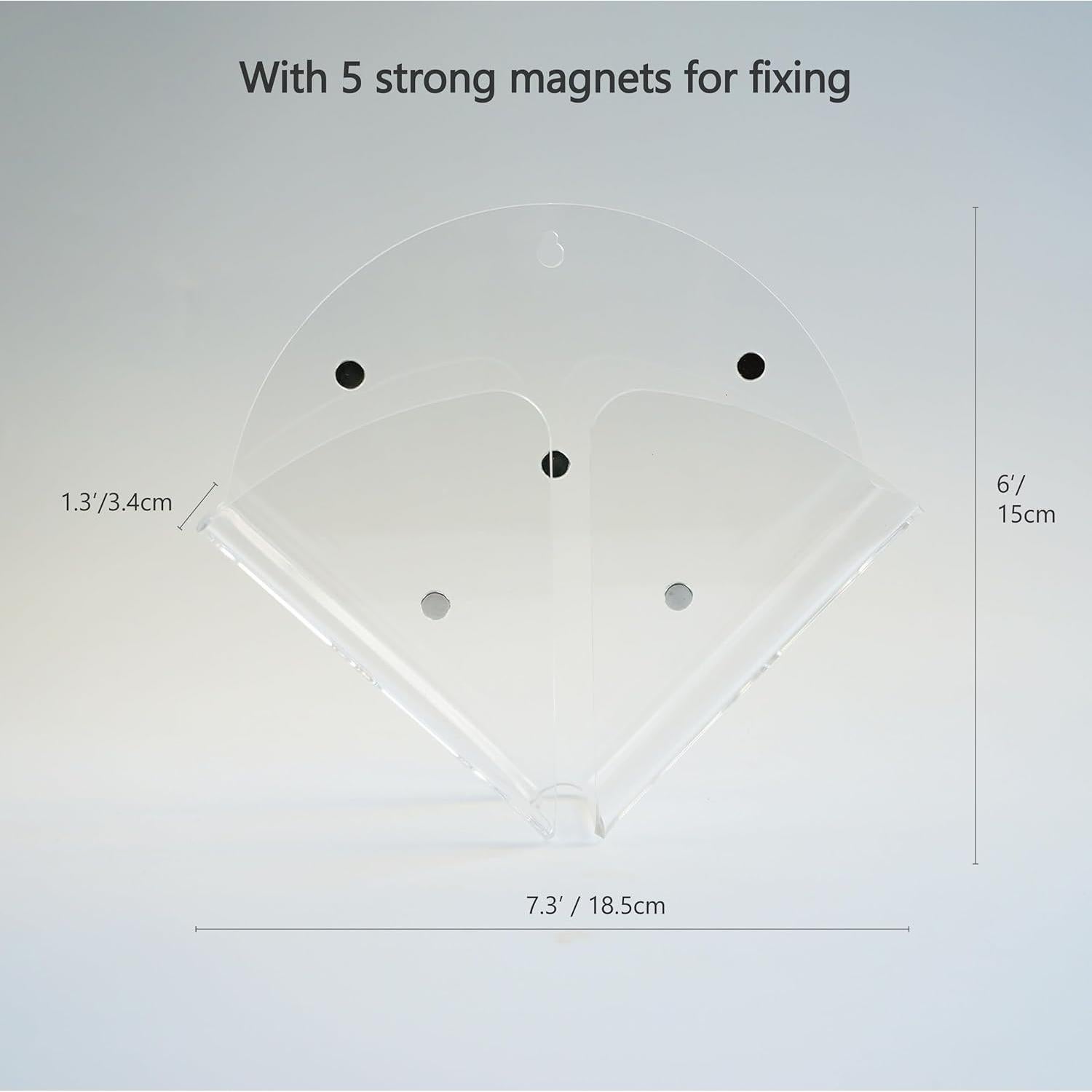Soporte de Filtro de Café Acrílico Transparente Magnético 80 Filtros
