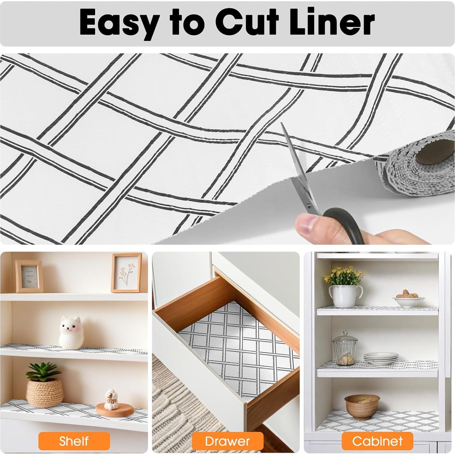 Forro de Estante Antideslizante GOPAS Geométrico 30.48x304.8cm