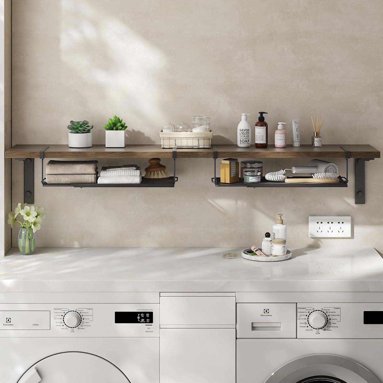 Organizador Bajo Estante YOLOPARK Extensible 70.49 cm Negro