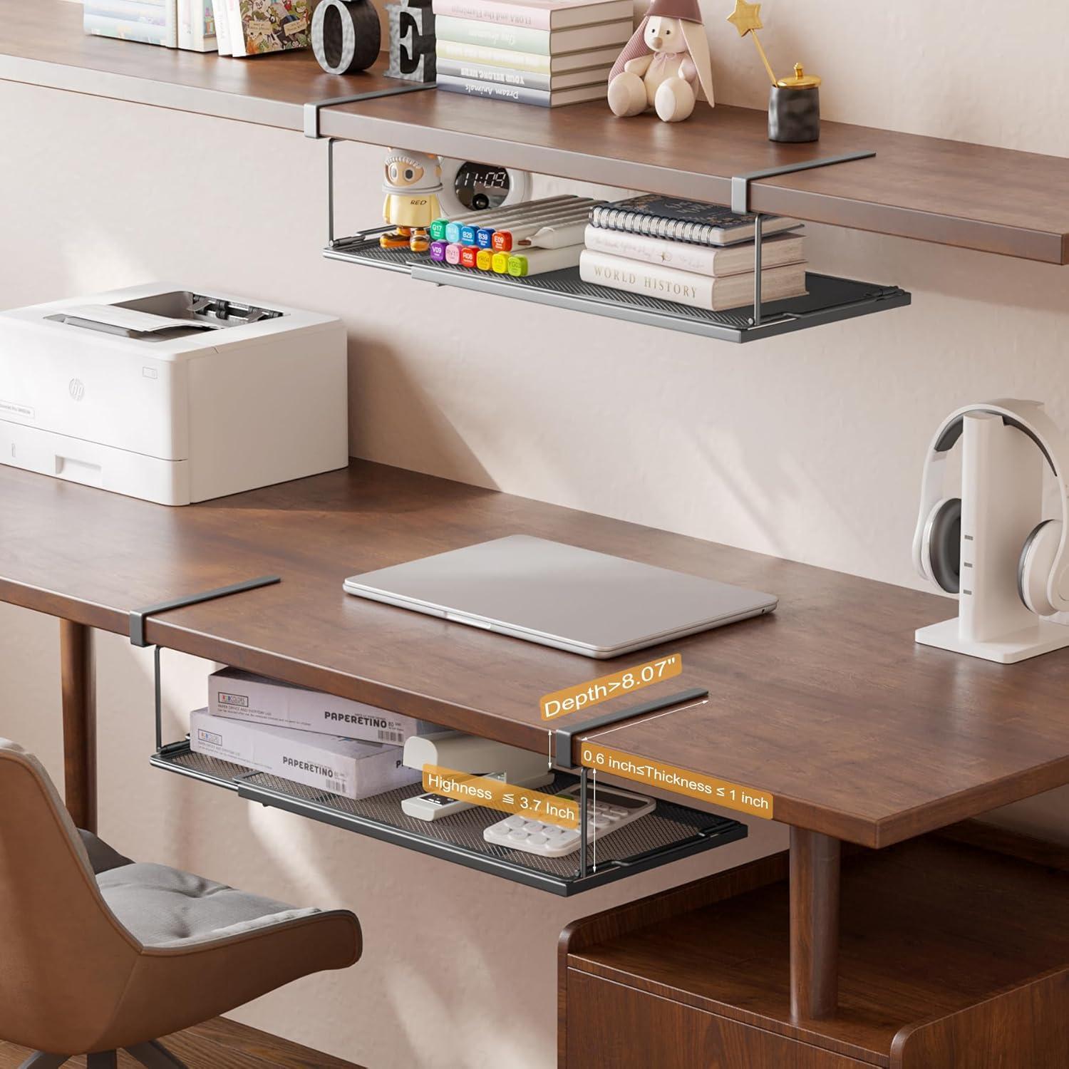 Organizador Bajo Estante YOLOPARK Extensible 70.49 cm Negro