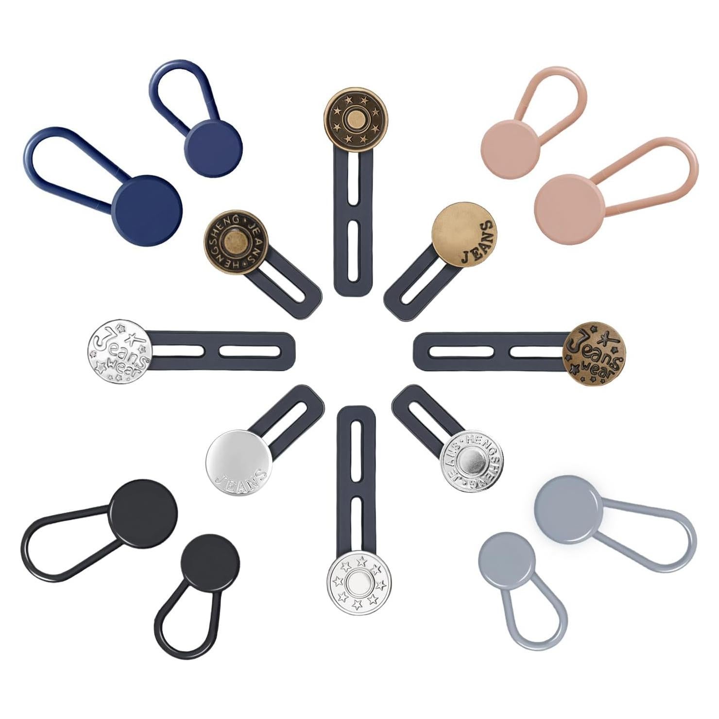 Extensores de Botón para Jeans Kikazarru - 16 Piezas Ajustables