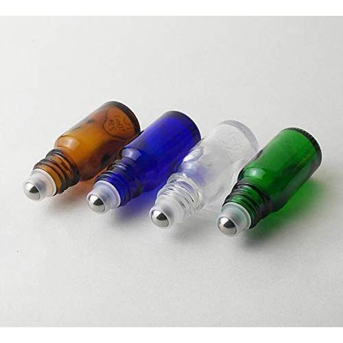 3 Botellas de Rodillo de Vidrio Ámbar 20ml Erioctry