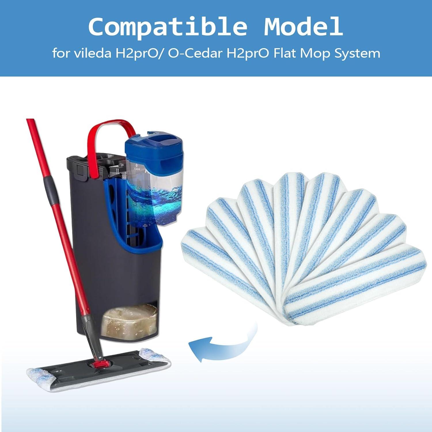 8 Almohadillas de Reemplazo Microfibra Vileda H2prO/O-Cedar