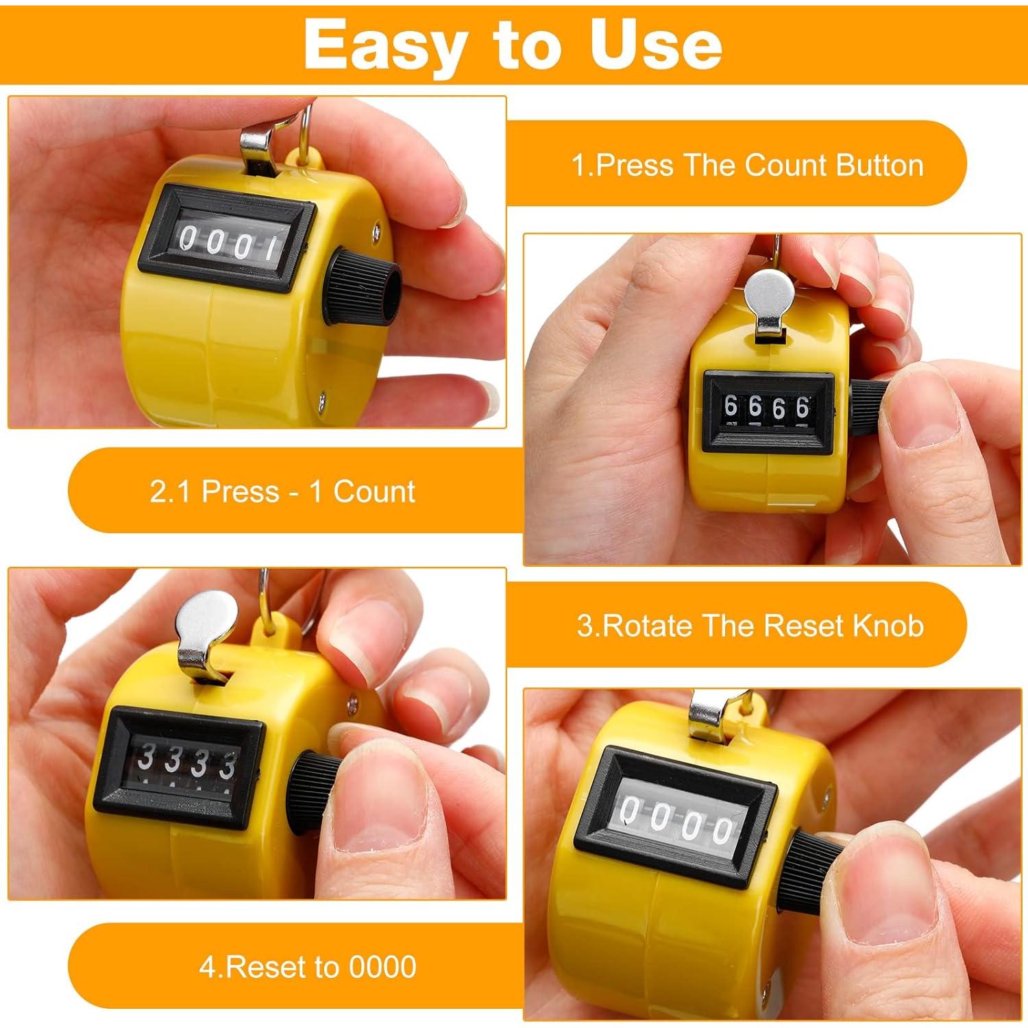 Contador de Mano Hoteam 20 Clickers Digitales y Mecánicos