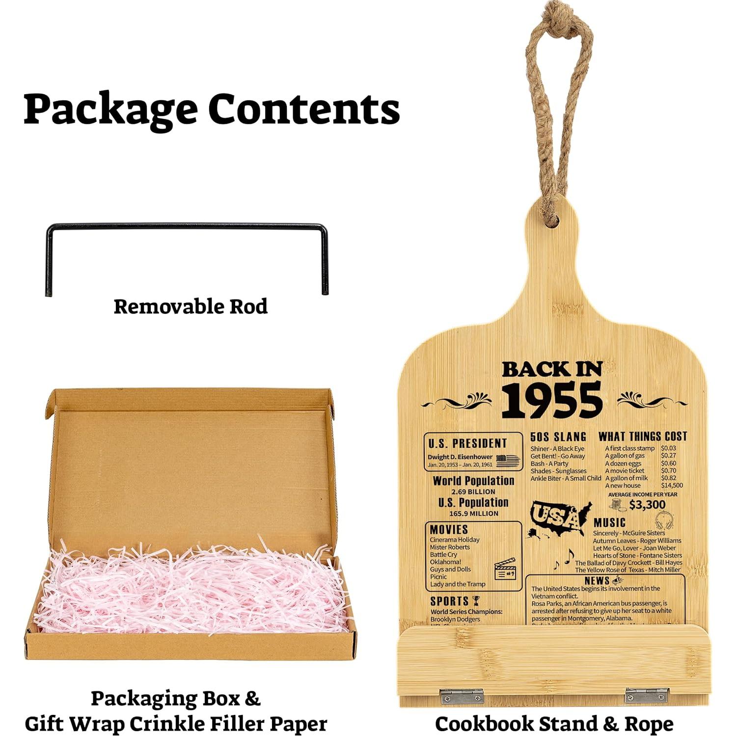 Soporte para Libros de Cocina IKEDAS 1955 - Regalo Cumpleaños 70