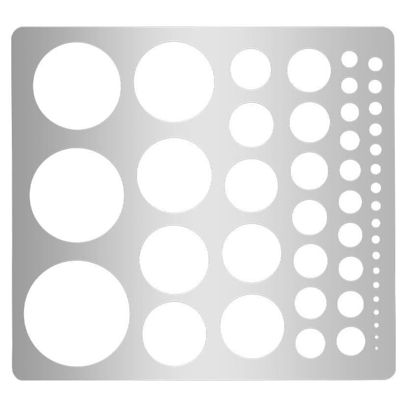 Plantilla de Círculo de Metal UNICRAFTALE 20cm para Dibujo