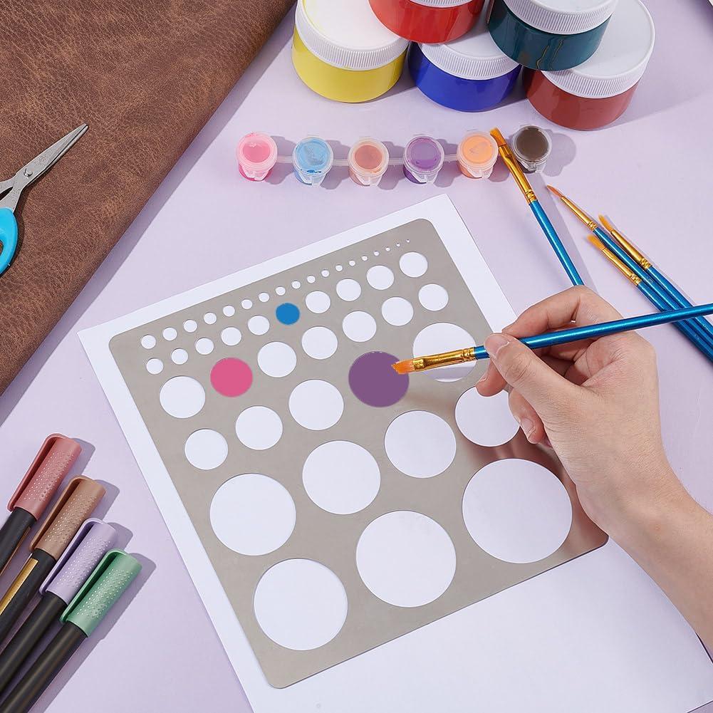 Plantilla de Círculo de Metal UNICRAFTALE 20cm para Dibujo