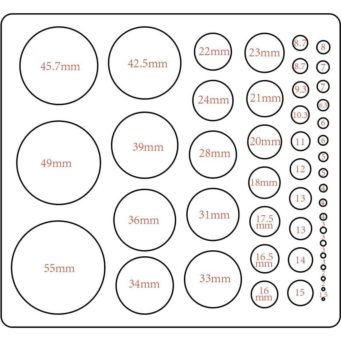 Plantilla de Círculo de Metal UNICRAFTALE 20cm para Dibujo