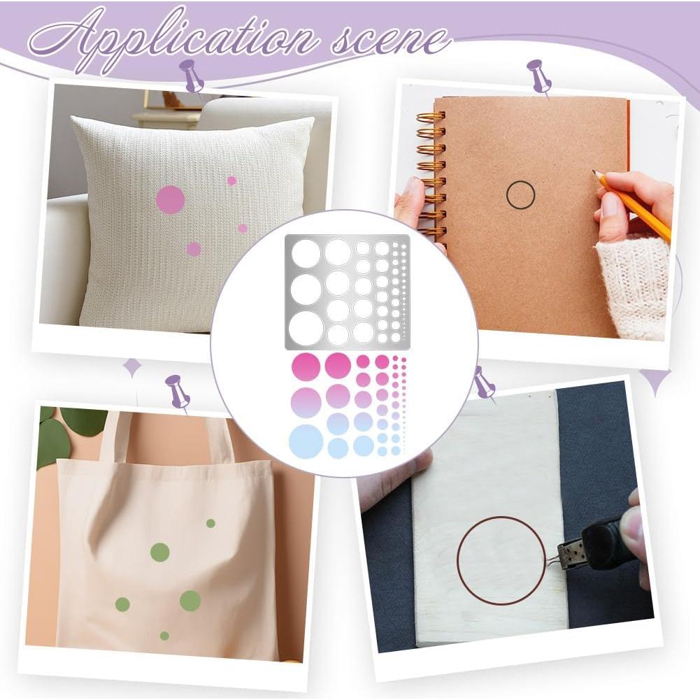 Plantilla de Círculo de Metal UNICRAFTALE 20cm para Dibujo