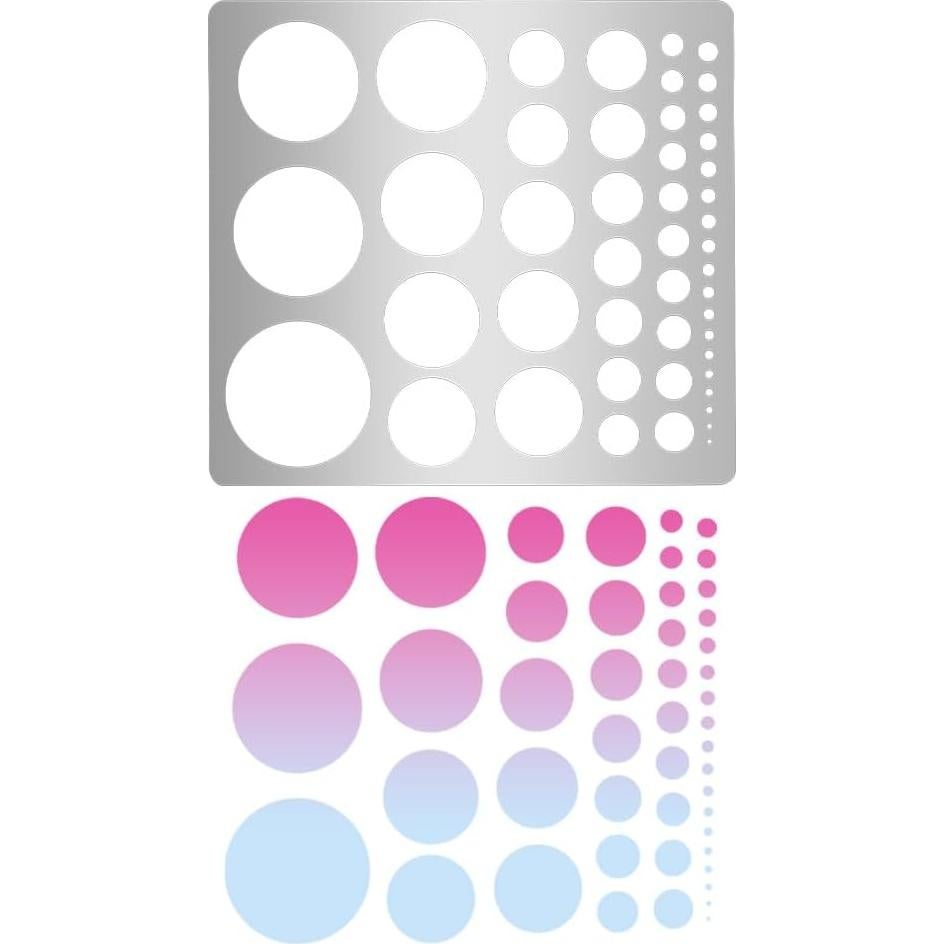 Plantilla de Círculo de Metal UNICRAFTALE 20cm para Dibujo