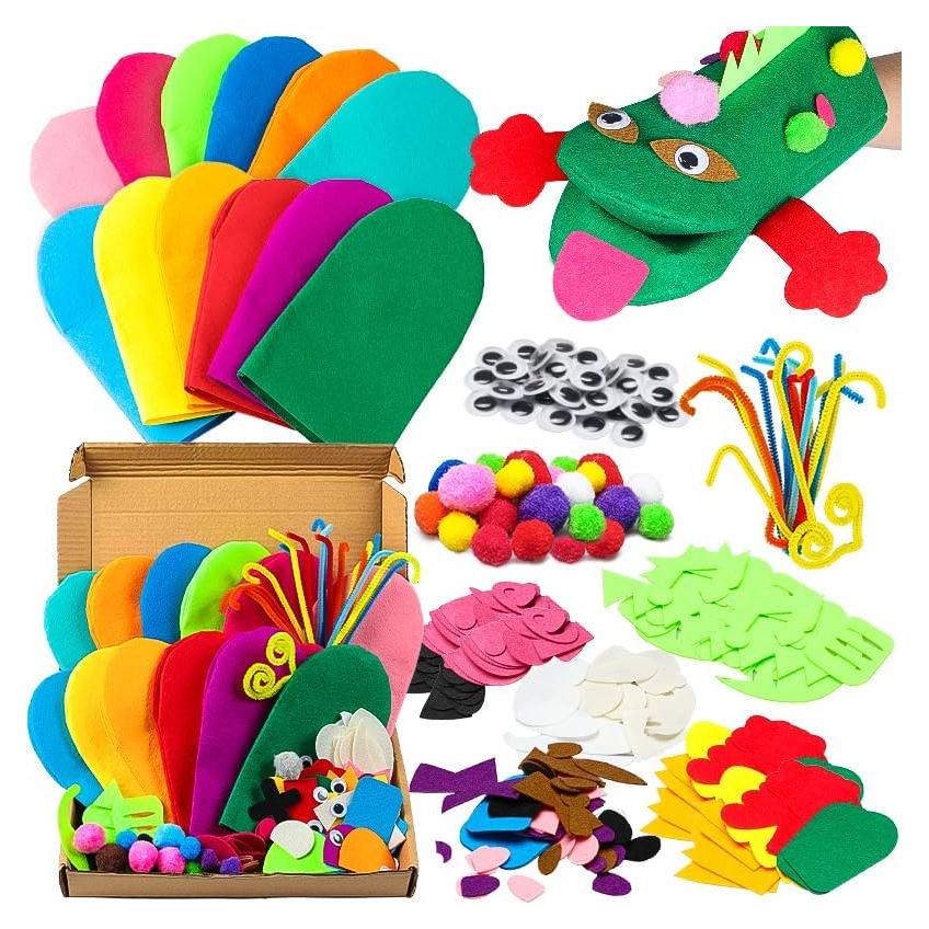 Kit de Marionetas de Mano WATINC 12 Piezas Multicolor DIY