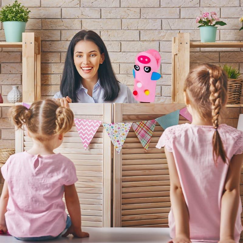 Kit de Marionetas de Mano WATINC 12 Piezas Multicolor DIY