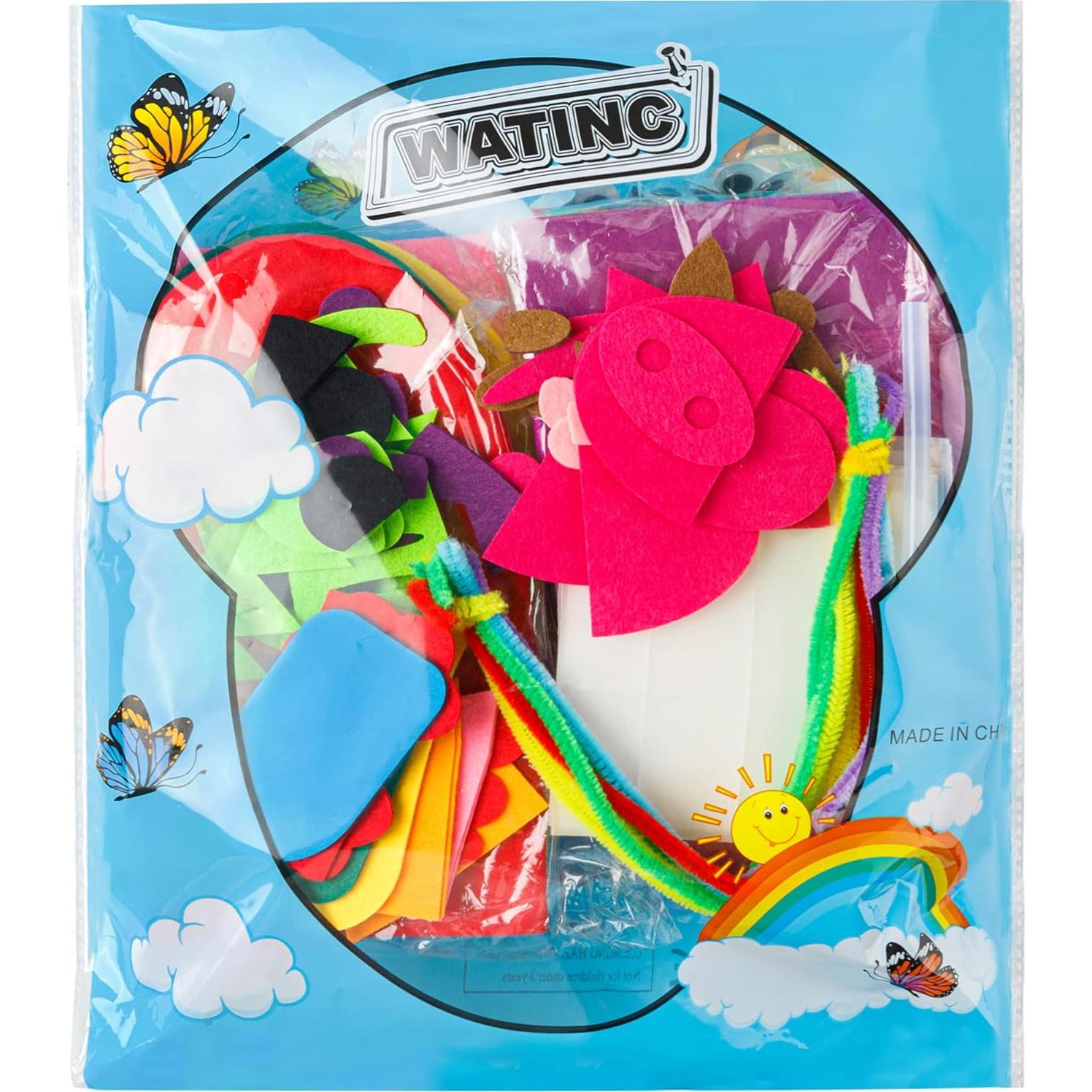 Kit de Marionetas de Mano WATINC 12 Piezas Multicolor DIY