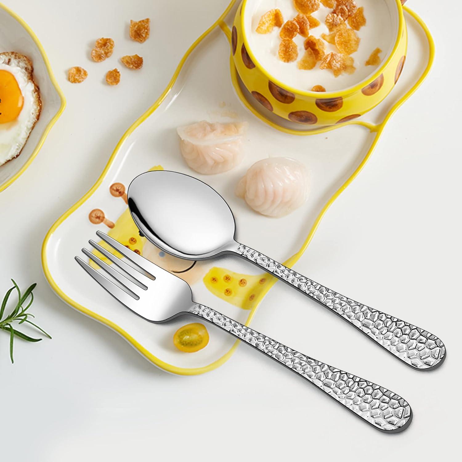 Set de Cubiertos para Niños LIANYU 6 Piezas Acero Inoxidable