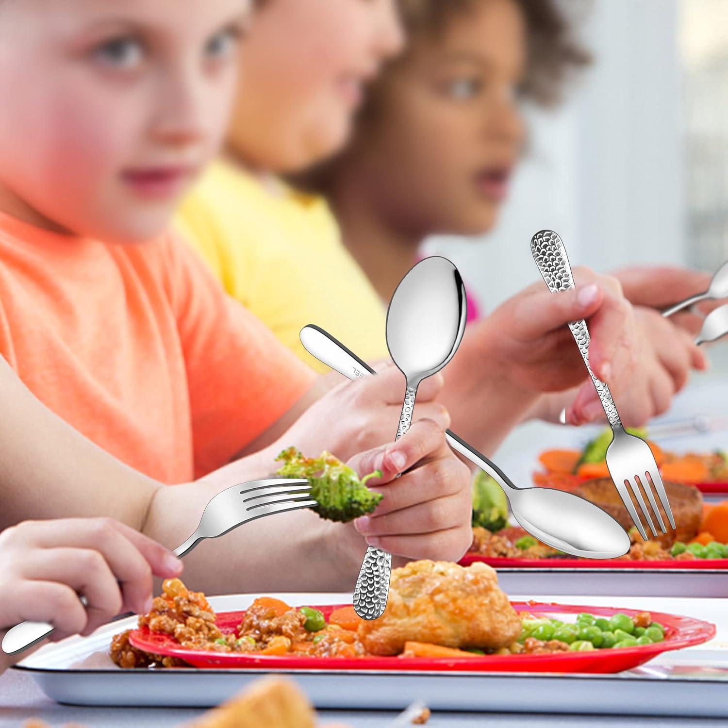 Set de Cubiertos para Niños LIANYU 6 Piezas Acero Inoxidable