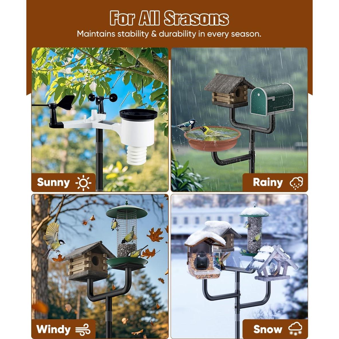 Polo para Casa de Aves Sungaryard 90 cm 4 Soportes Ajustables