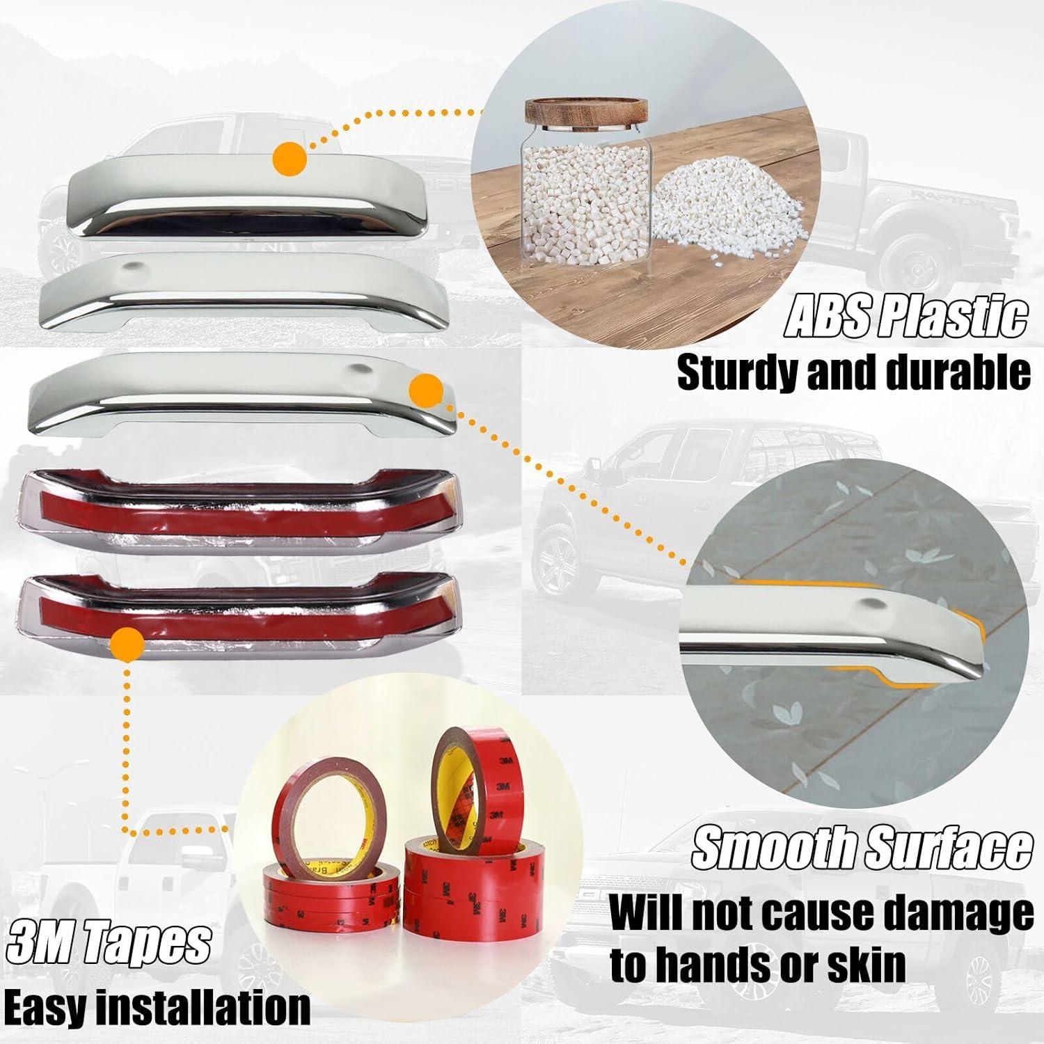 Cubiertas de Manija de Puerta Cromadas AUCERAMIC para Ford F150 2004-2014 - 5 Piezas