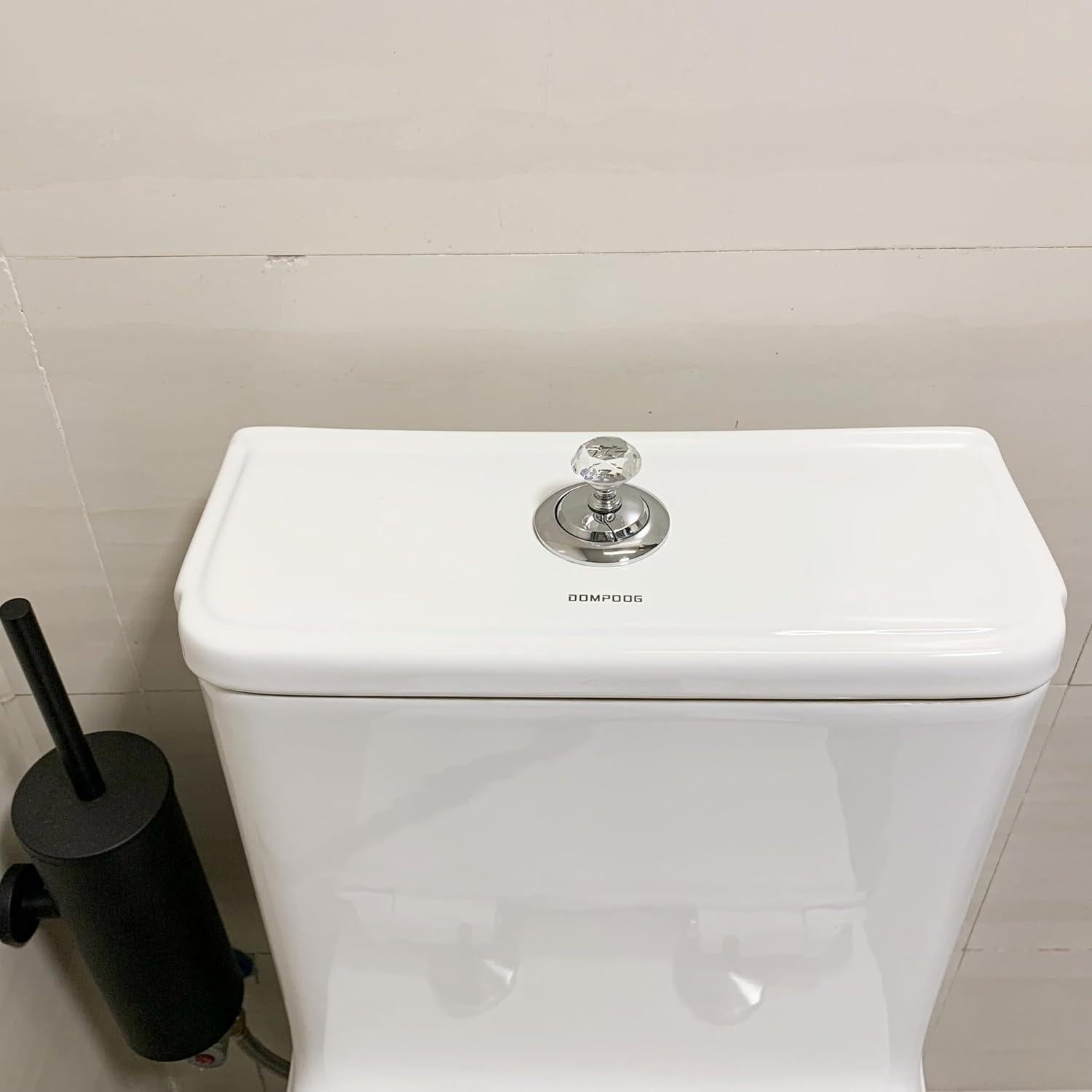 Botón de Cristal en Forma de Diamante OHNAKON para Inodoro