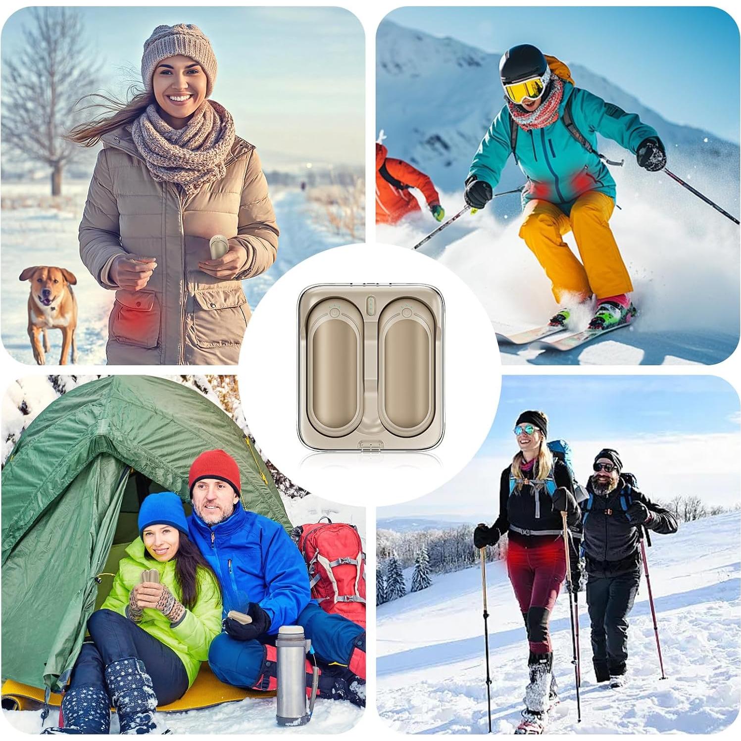 Calentadores de Manos Recargables WarmEmbrace 2 Piezas 10000mAh