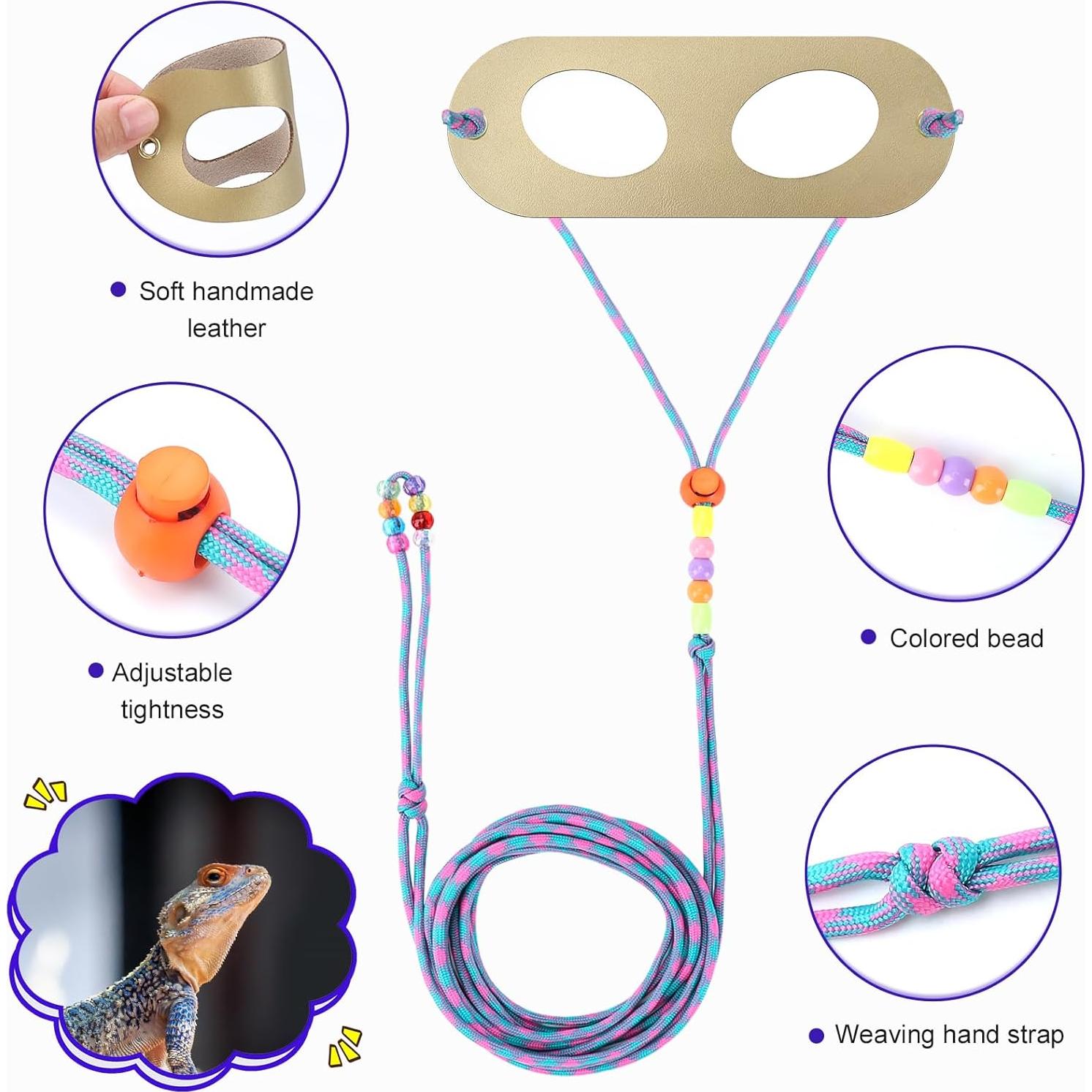 Arnés Ajustable para Lagartija Dragón Barbudo LIKZINWA - 4 Tamaños