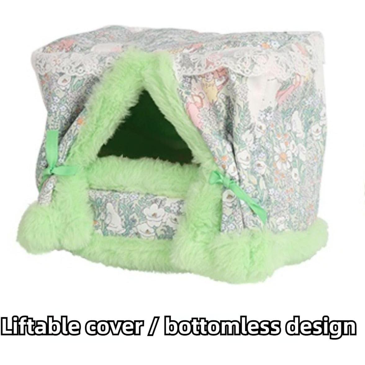 Hamaca Colgante para Animales Pequeños Copfeu Verde 20x13x23cm