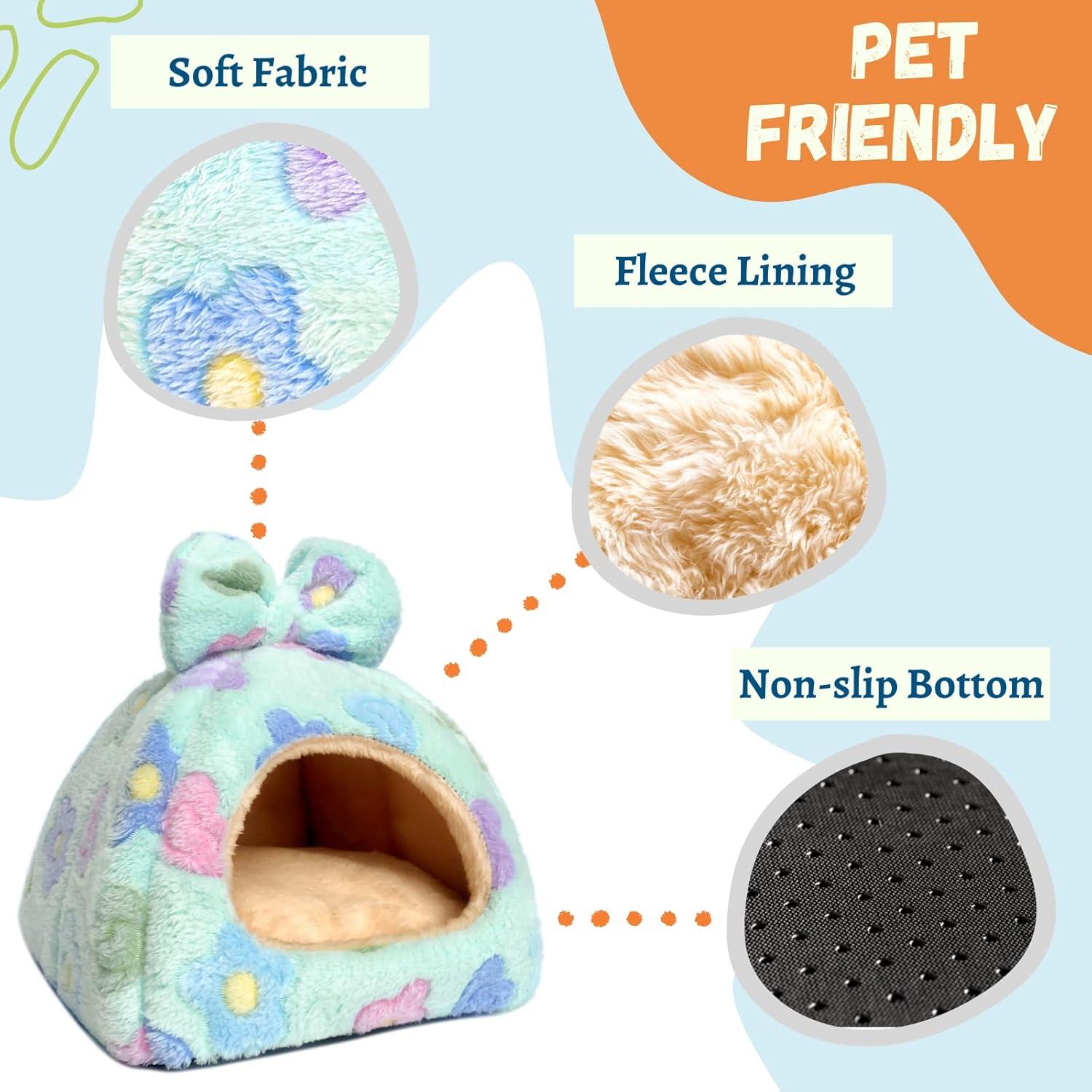 Cama Escondite para Cobayas TiereCare 24x24 cm Verde