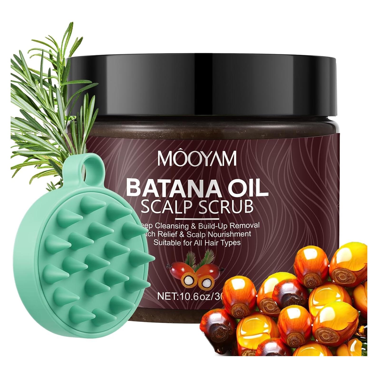 Exfoliante de cuero cabelludo GUOYAOLIFU 300g 2 en 1 con masajeador