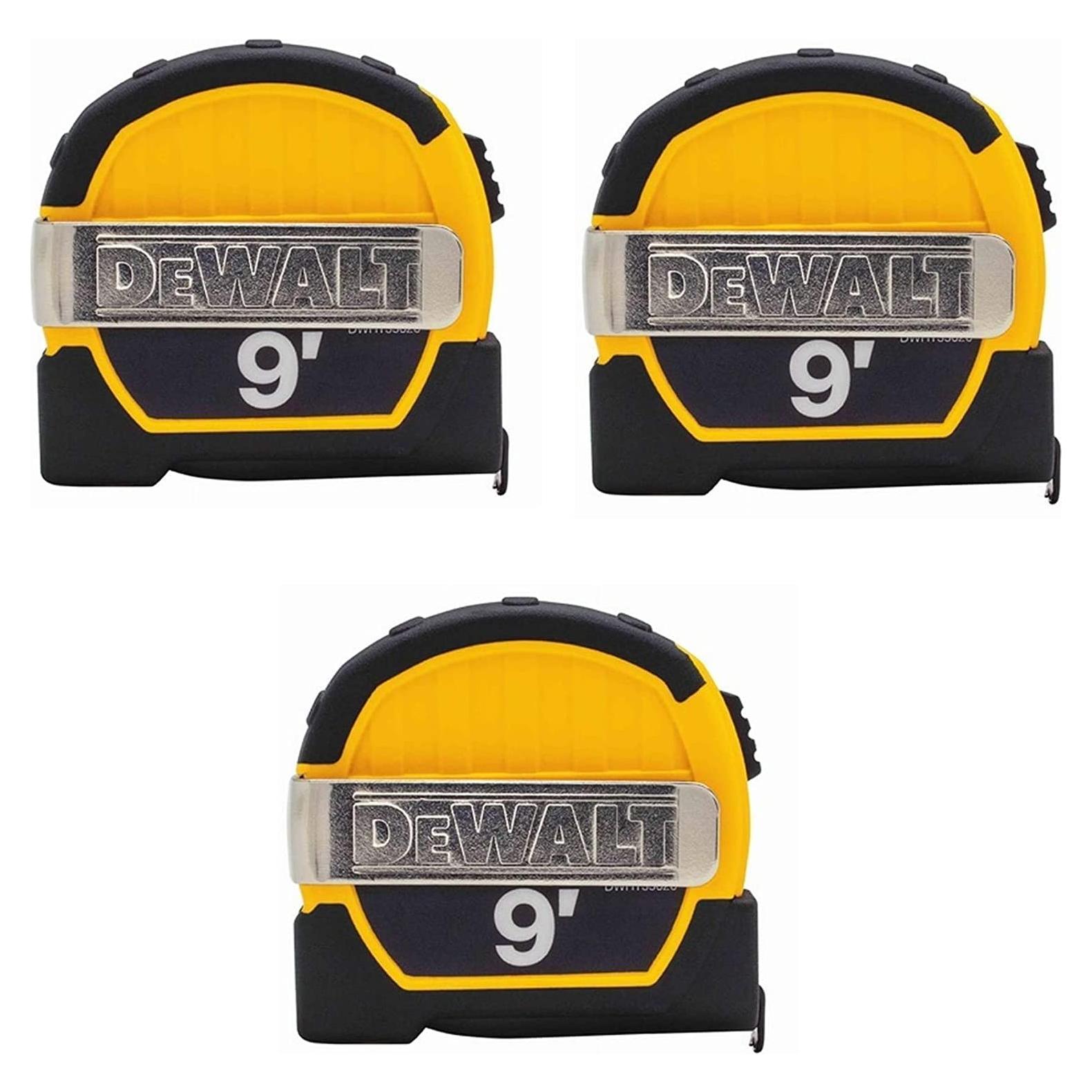 Cinta Métrica Magnética DeWalt DWHT33028M 2.74m Paquete de 3