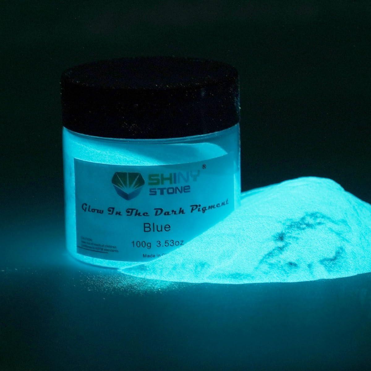 Pigmento en polvo brillante Shiny Stone 100g azul para manualidades