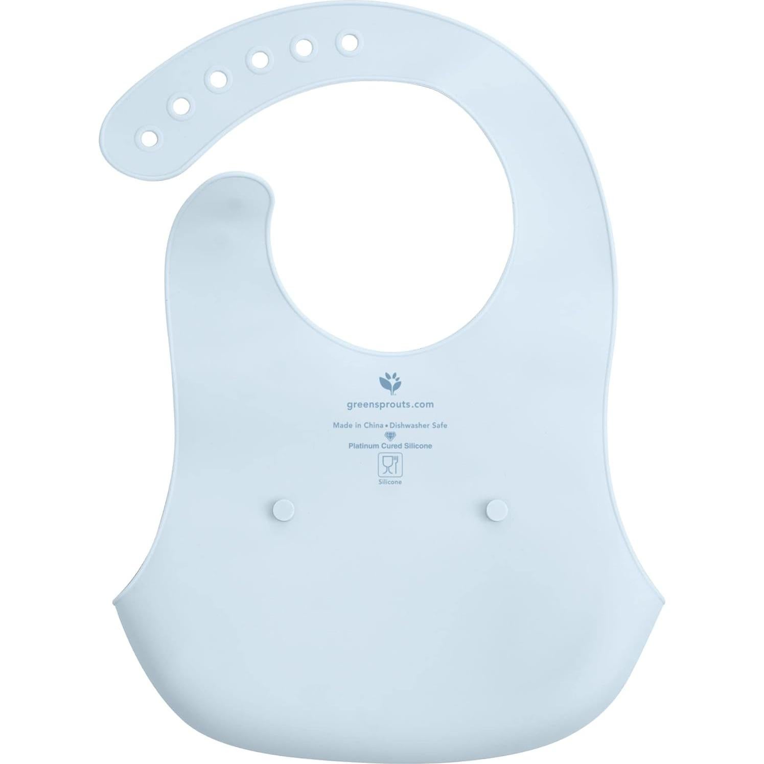 Babero de Silicona Scoop Unisex Green Sprouts 16.5x18 cm