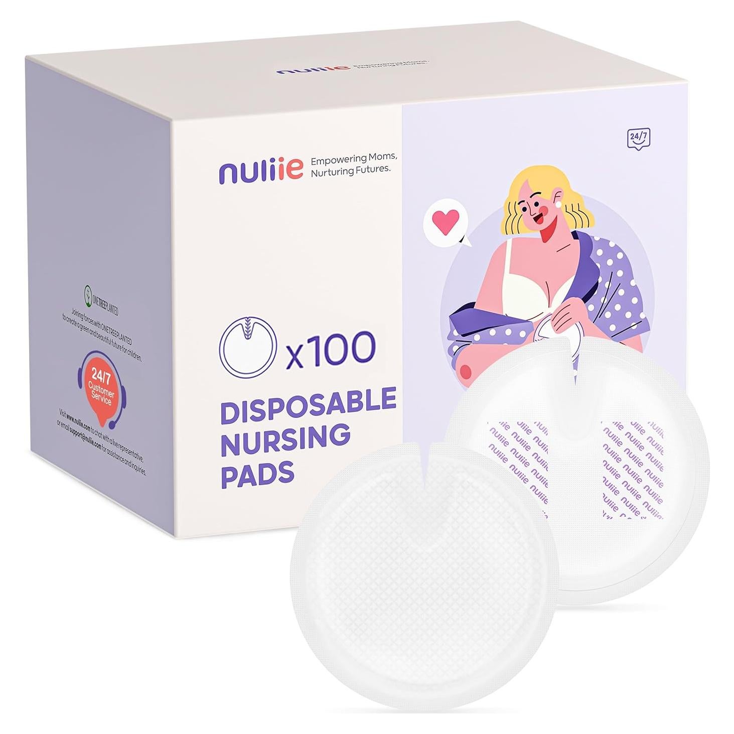 Almohadillas Desechables para Lactancia Nuliie 100 Unidades