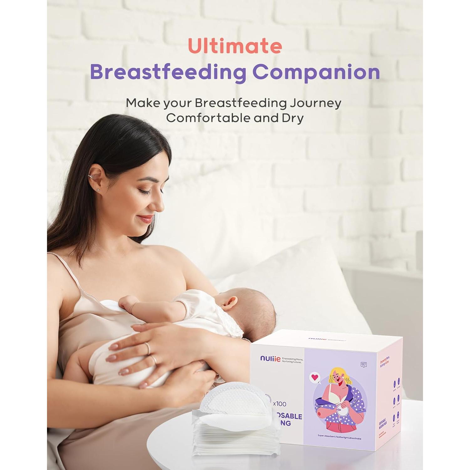 Almohadillas Desechables para Lactancia Nuliie 100 Unidades