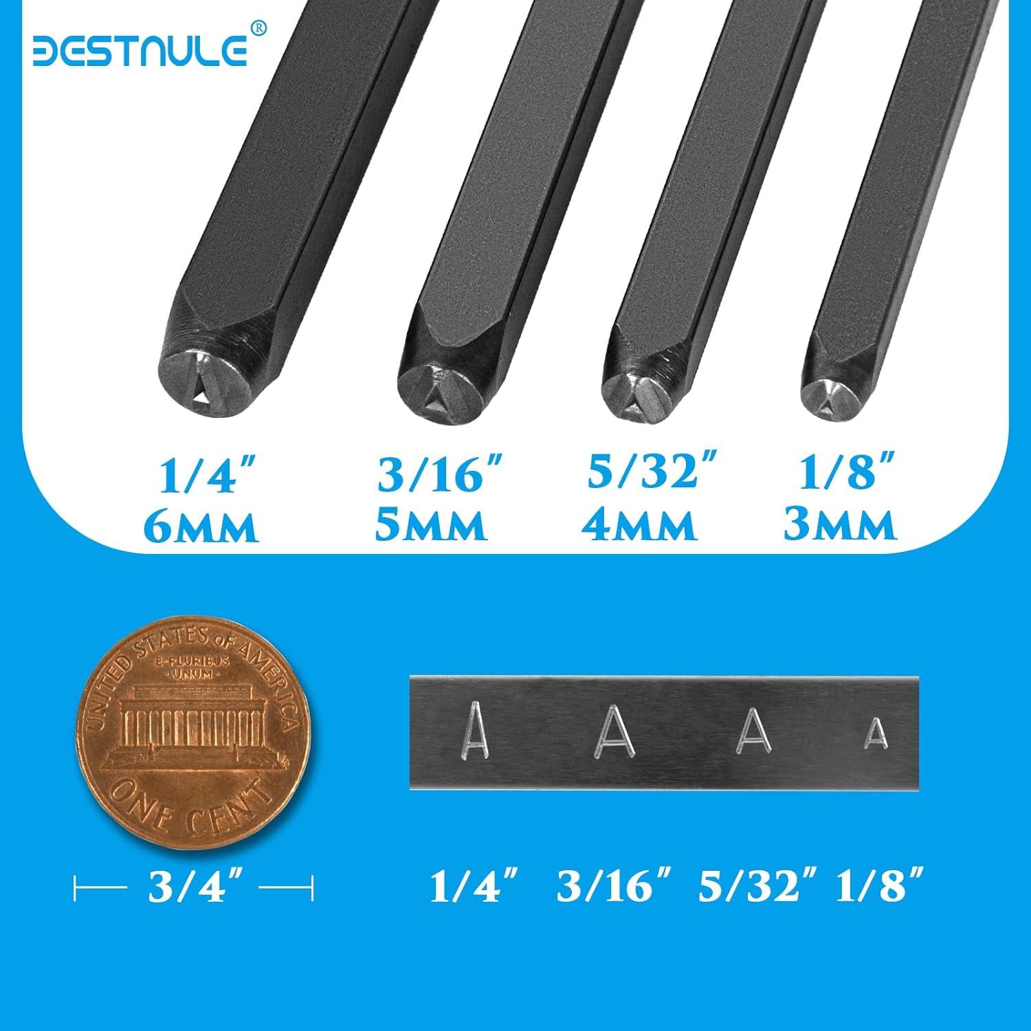 Kit de Estampado de Metal BESTNULE 38 Piezas Letras y Números