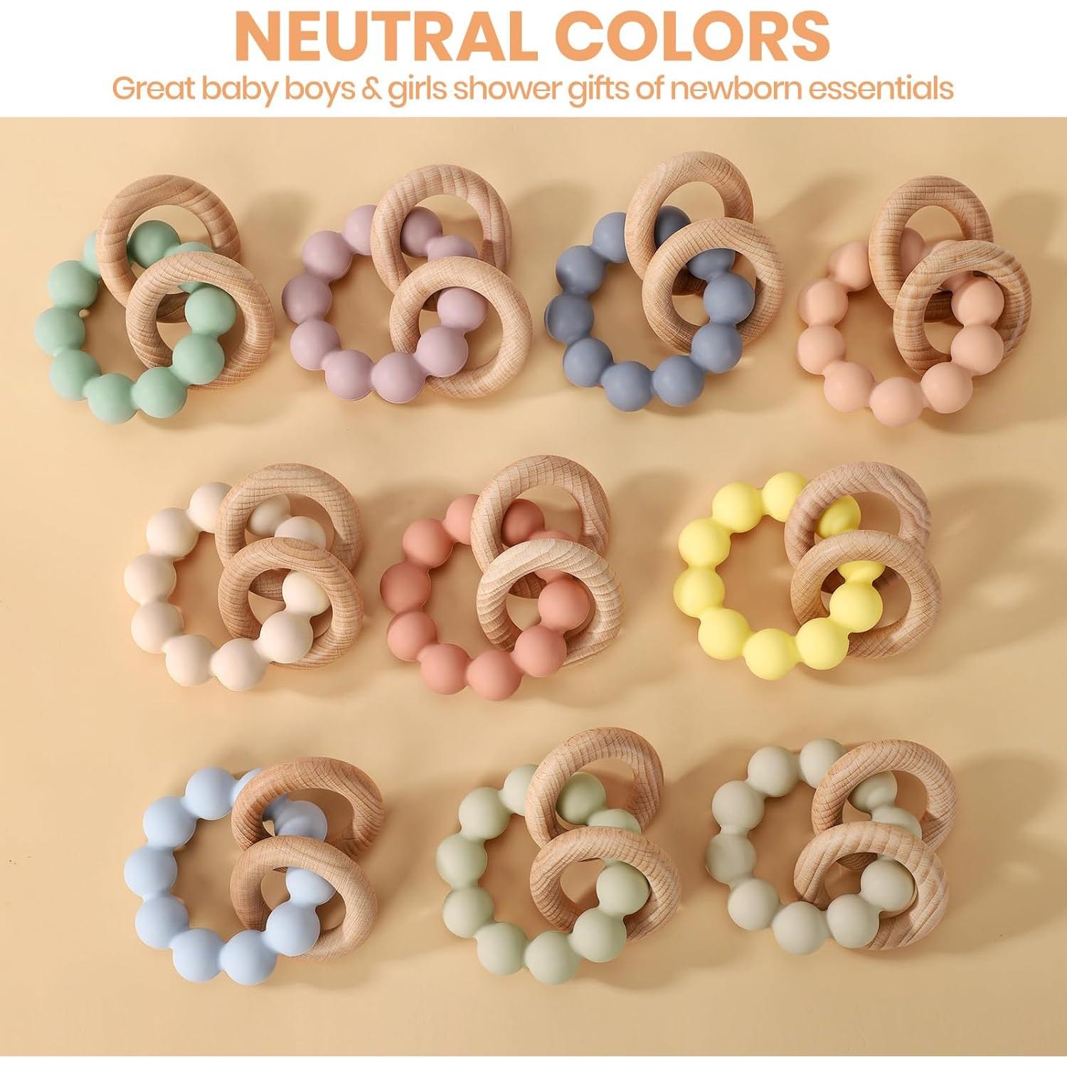 Mordedor y Juguete de Dentición Socub Lila - Silicona y Madera