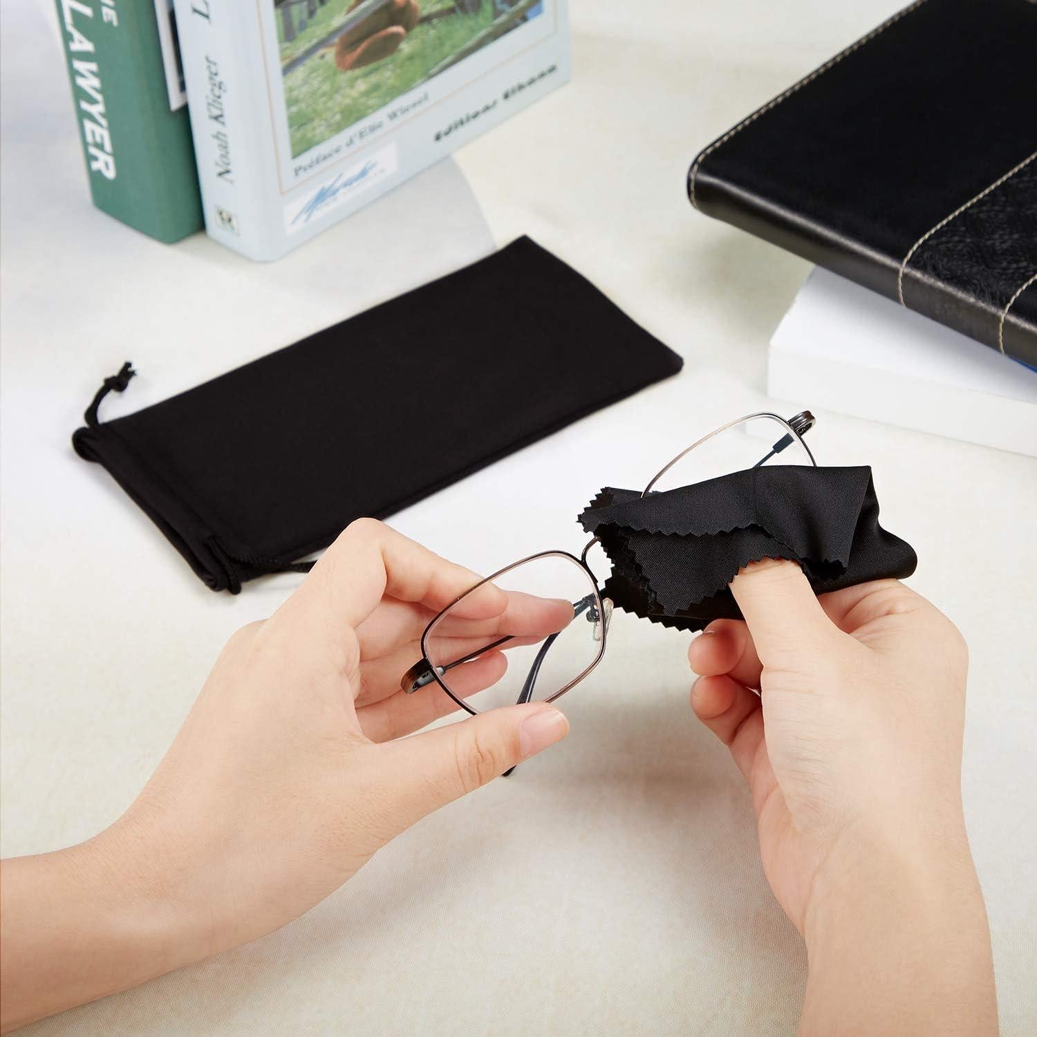 Paquete de 100 Fundas de Microfibra para Gafas Frienda 18x9cm