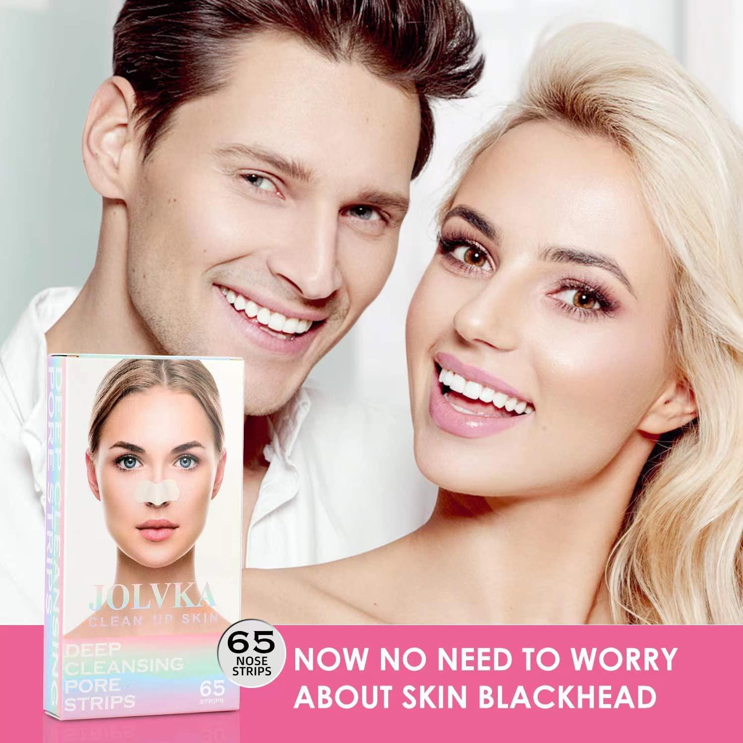 Tiras Limpiadoras de Poros JOLVKA - 65 Unidades Carbón