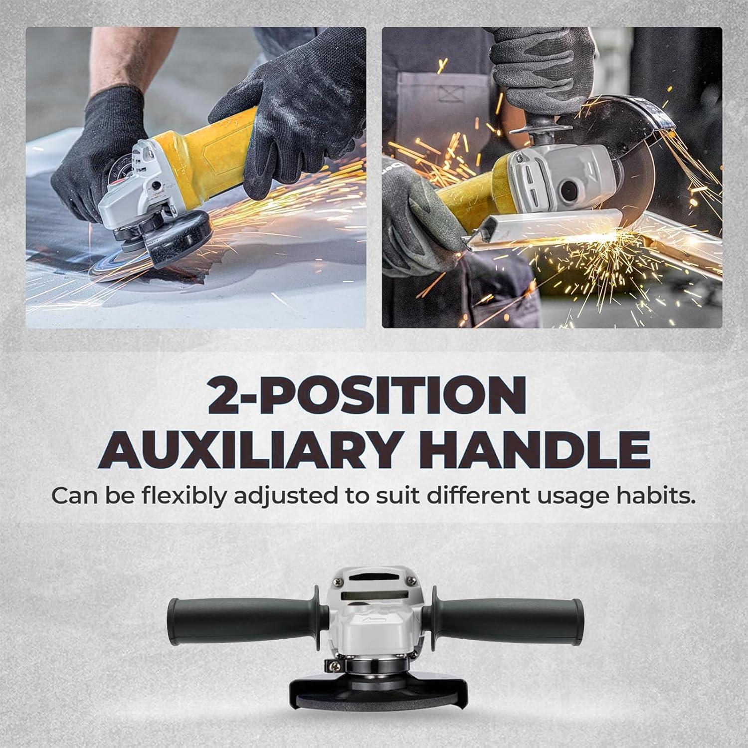 Amoladora Angular Inalámbrica RhovixStar 20V 3/8" 4 Velocidades