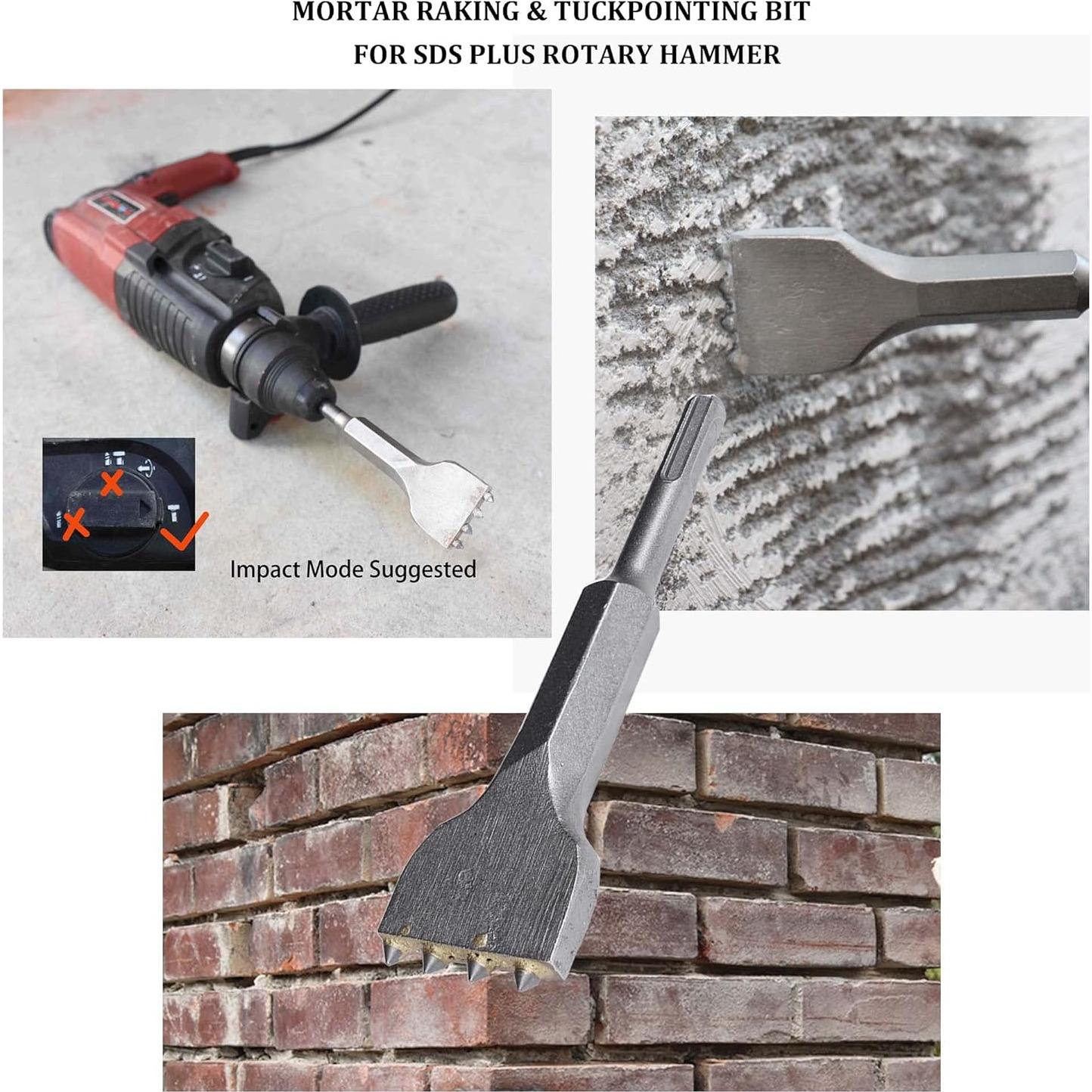 Herramienta de Raspado de Mortero SDS Plus ACTINTOOL 15.5 cm